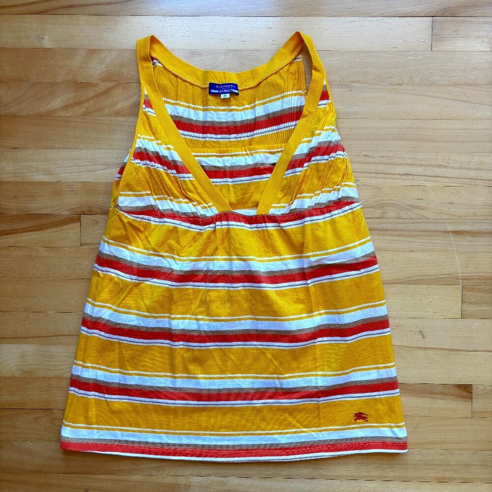 Burberry Blue Label Women's Striped Sleeveless Top - Size 38 (US 4-6)